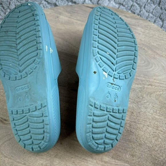 Crocs Slide Sandals Womens Size 6 Blue Slip-On Casual‎ Shoes - Picture 4 of 8